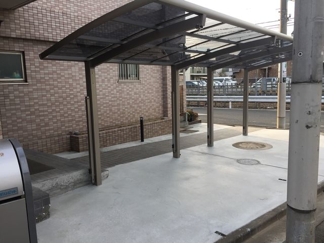 自転車置き場撤去+新設 外構工事